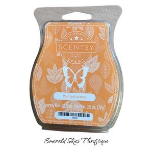 Scentsy painted leaves wax melt bar new fall free ship